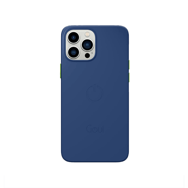 Goui Magnetic Case With Magnetic Bars for iPhone 13 Pro + Magnetic Strap - Midnight Blue