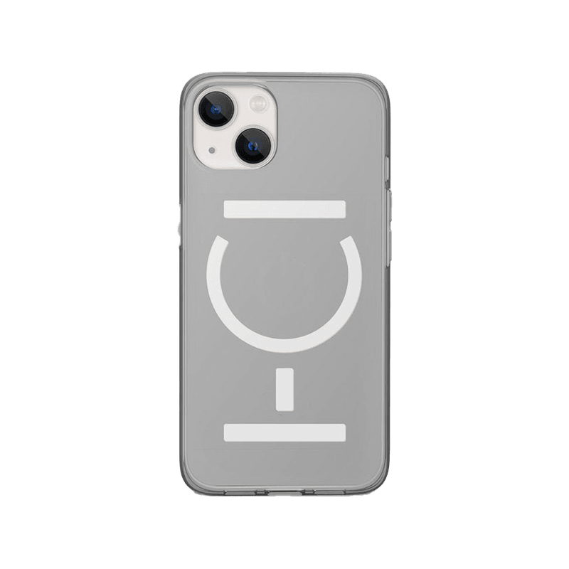 Goui Magnetic Case With Magnetic Bars for iPhone 13 + Magnetic Strap - Transparent