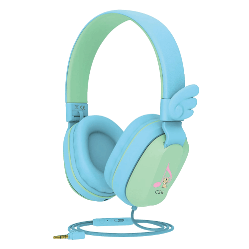 Riwbox Kids Wired Headphones - Blue / Green