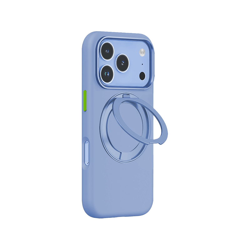 Goui Silicon Case With Ring for iPhone 18 Pro Max - Light Blue