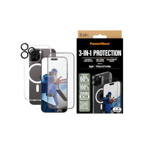 PanzerGlass 3-in-1 Privacy Protection Bundle iPhone 16 Pro Max