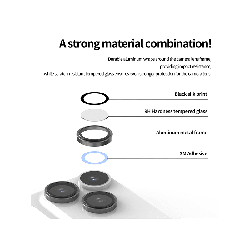 Araree C-Sub Core Camera Lens Protector With Metal Ring for iPhone 18 Pro & 18 Pro Max