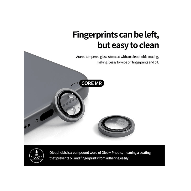 Araree C-Sub Core Camera Lens Protector With Metal Ring for iPhone 18 Pro & 18 Pro Max