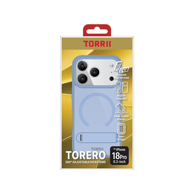 Torrii Torero Magsafe Stand Case for iPhone 18 Pro - Blue