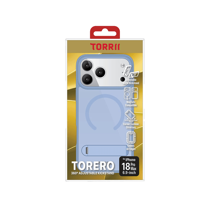 Torrii Torero Magsafe Stand Case for iPhone 18 Pro Max - Blue