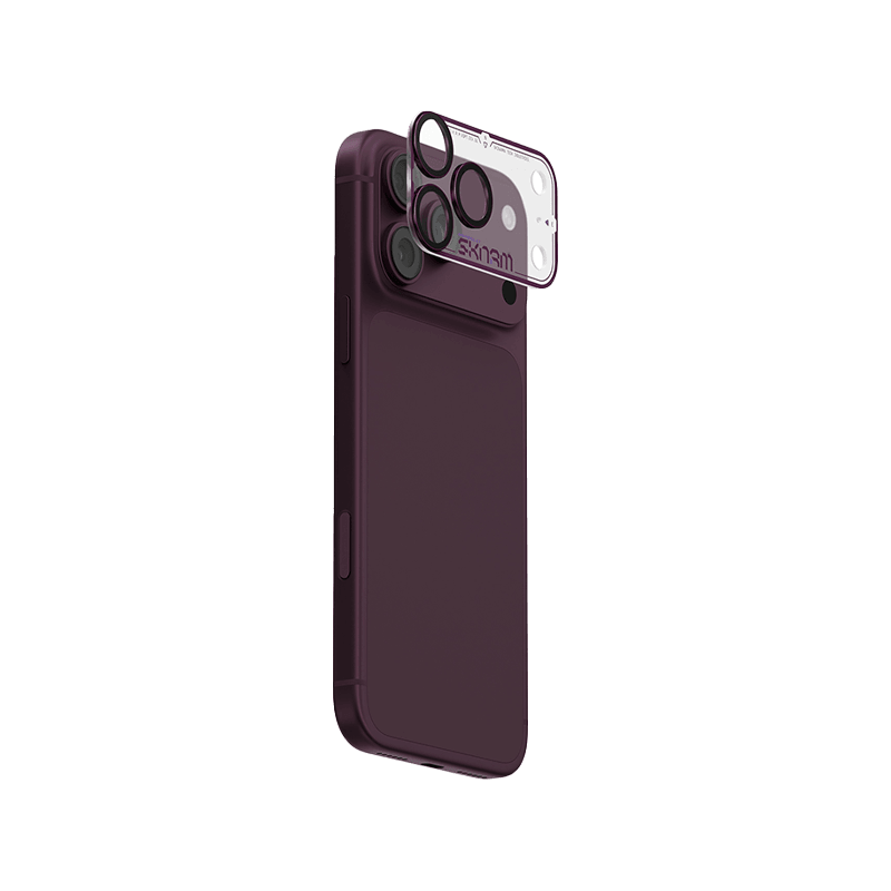Skinarma Atlas Aluminium Camera Lens Protector for iPhone 18 Pro Max - Burgundy