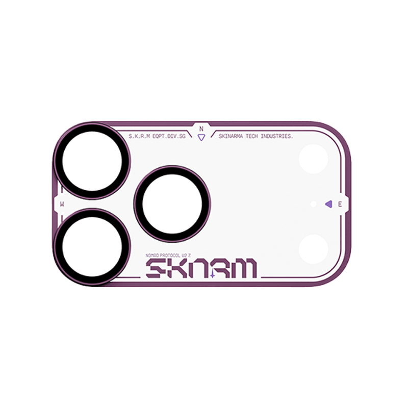 Skinarma Atlas Aluminium Camera Lens Protector for iPhone 18 Pro Max - Burgundy