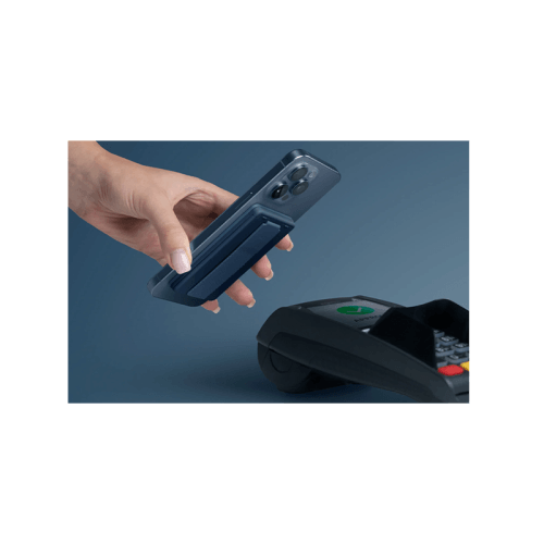 Uniq Heldro ID Wallet Magnetic Card Holder With Grip-Band and Stand - Chalk Grey