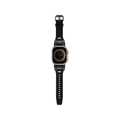 SkinArma Titon Watch Strap for Apple Watch 49/45/44mm - Black