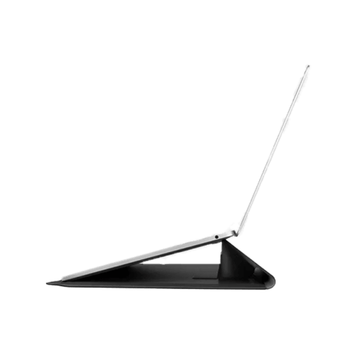 Uniq Oslo Laptop Sleeve With Foldable Stand (Up to 14") - Jet Black