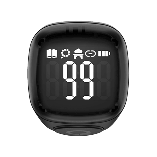 iQibla Zikr Noor Smart Bluetooth Ring 20mm - Black