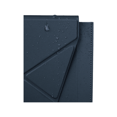 Uniq Oslo Laptop Sleeve With Foldable Stand (Up to 14") - Navy Blue