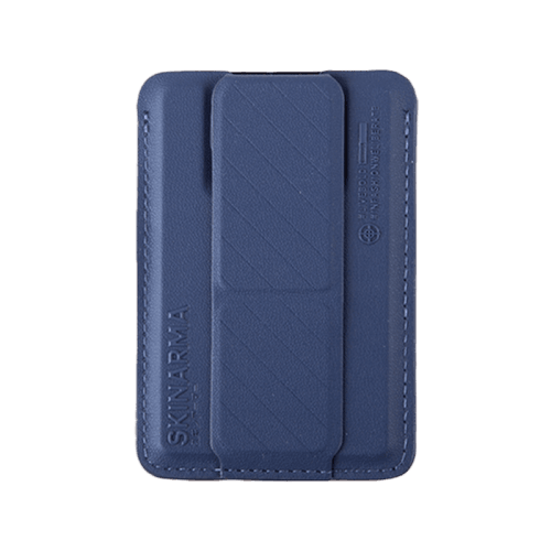SkinArma Kado Wallet Mag-Charge Card Holder With Grip Stand - Blue / Blue