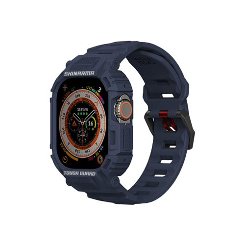 SkinArma Mecha 2-in-1 Watch Case + Watch Strap 49mm - Blue