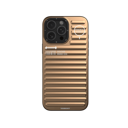 Youngkit True Color Luggage - Inspired Magsafe Case for iPhone 16 Pro - Gold