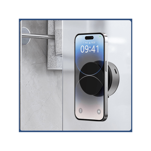 Sky 360 Rotating Vacuum Suction Magnetic Phone Holder Without Gravity - Silver