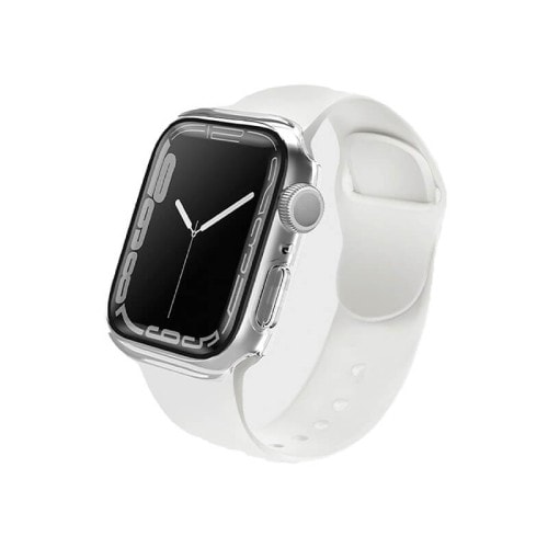 Uniq Legion Case With Screen Protection for Apple Watch 45mm - Dove Clear