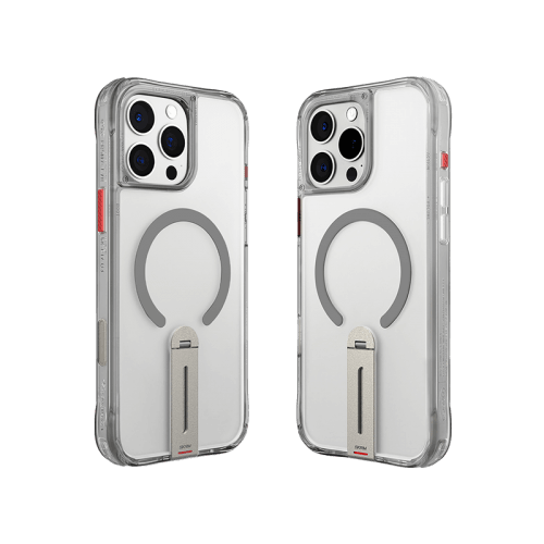 SkinArma Helix MagSafe Case With 360 Rotating Stand for iPhone 16 Pro - Titanium
