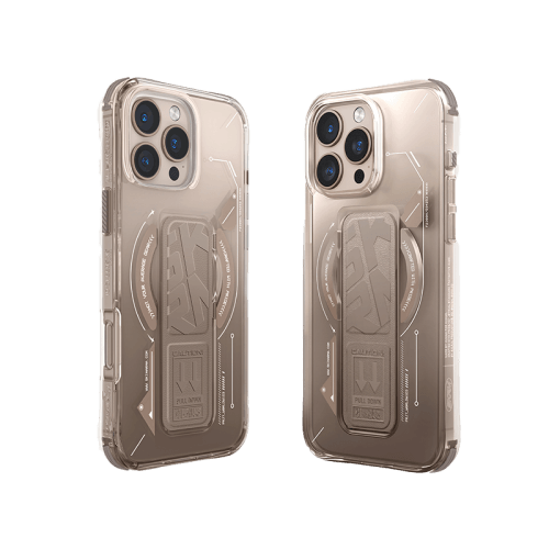 SkinArma Helio MagSafe Case With Grip Stand for iPhone 16 Pro Max - Gold