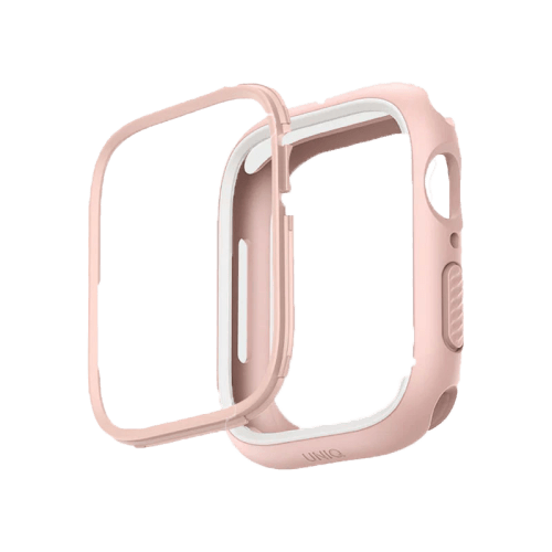 Uniq Moduo Case For Apple Watch With Interchangeable Bezel 41/40 mm - Pink/White