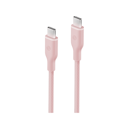 Bazic GoCharge Weave USB-C to USB-C 480Mbps 60W Cable 1.5M - Pink
