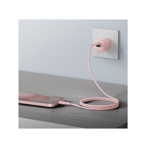 Bazic GoCharge Weave USB-C to USB-C 480Mbps 60W Cable 1.5M - Pink