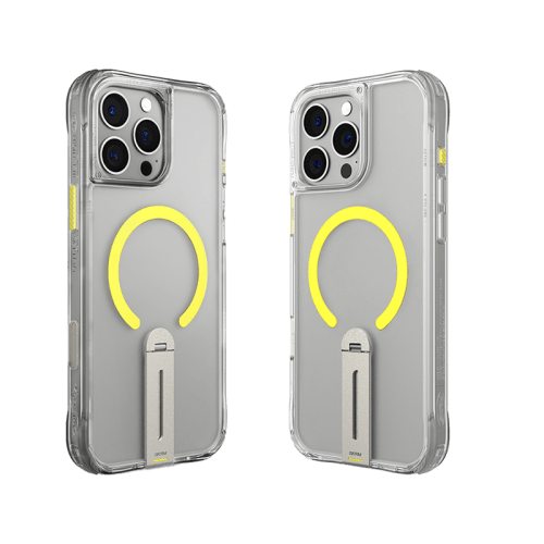 SkinArma Helix MagSafe Case With 360 Rotating Stand for iPhone 16 Pro - Clear