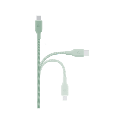 Bazic GoCharge Weave USB-C to USB-C 480Mbps 60W Cable 1.5M - Green