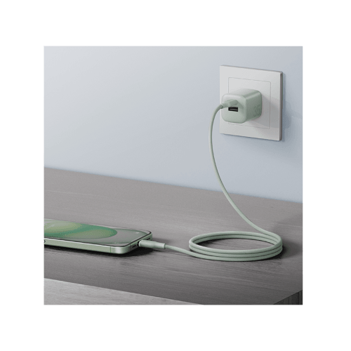 Bazic GoCharge Weave USB-C to USB-C 480Mbps 60W Cable 1.5M - Green