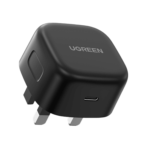 Ugreen 1-Port USB-C PD 25W Wall Charger With USB-C to USB-C 480Mbps Cable 2M - Black