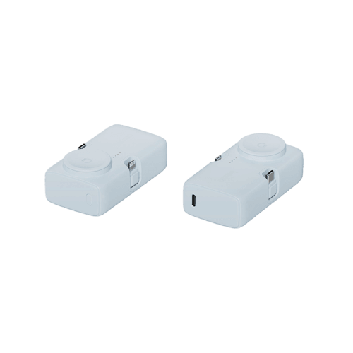 Bazic GoPower Koda 2 in 1 Power Bank With Foldable USB-C /Lightning Pin And Apple Watch Charger 5000mAh - Bubblegum