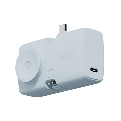 Bazic GoPower Koda 2 in 1 Power Bank With Foldable USB-C /Lightning Pin And Apple Watch Charger 5000mAh - Bubblegum