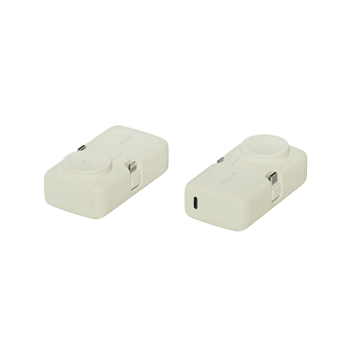 Bazic GoPower Koda 2 in 1 Power Bank With Foldable USB-C /Lightning Pin And Apple Watch Charger 5000mAh - Pistachio