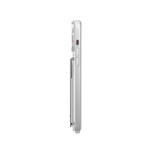 Uniq Hybrid Heldro Mount With Stand Case for iPhone 15 Pro - Lucent Clear