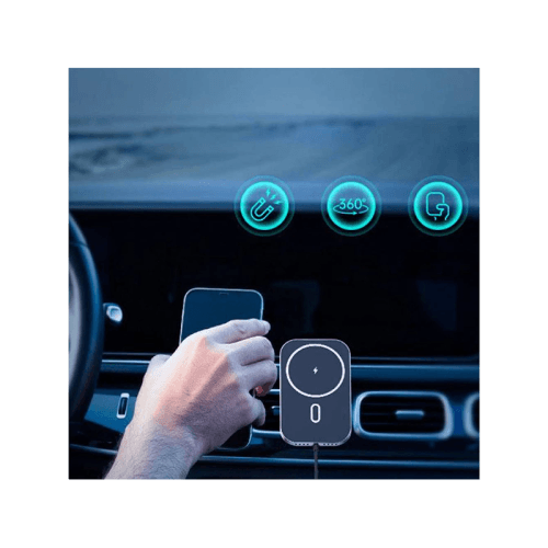Choetech Magnetic Wireless Car Charger - Black