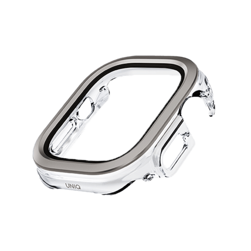 Uniq Voute Watch Case With Screen Protection for Apple Watch Ultra 49mm - Titanium Silver