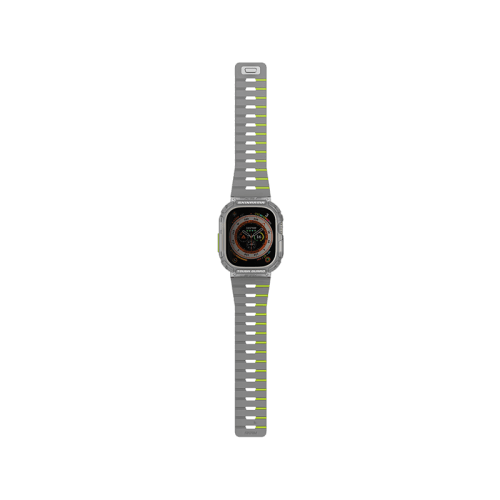 SkinArma Gemini Magnetic Strap + Atom Case Bundle for Apple Watch 49MM - Lime Green