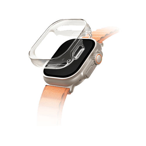 Uniq Hybrid Garde Case With Screen Protector for Apple Watch Ultra 49mm - Dove Clear