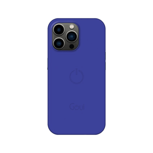 Goui Magnetic Case With Magnetic Bars for iPhone 14 Pro Max + Magnetic Strap - Azure Blue