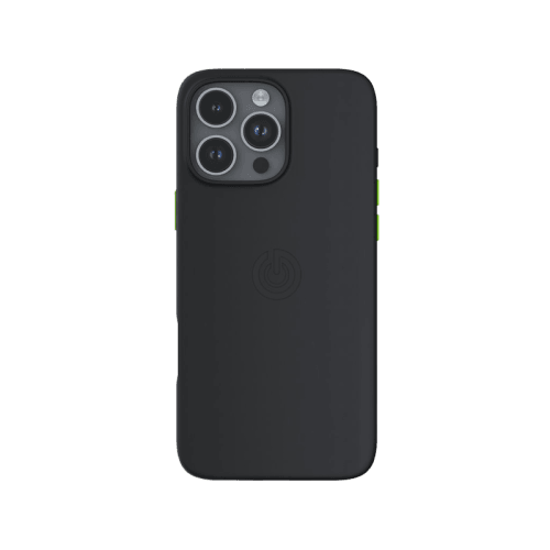 Goui Magnetic Case With Magnetic Bars for iPhone 16 Pro Max + Magnetic Strap - Black Stone