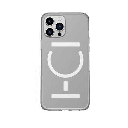 Goui Magnetic Case With Magnetic Bars for iPhone 13 Pro Max + Magnetic Strap - Transparent