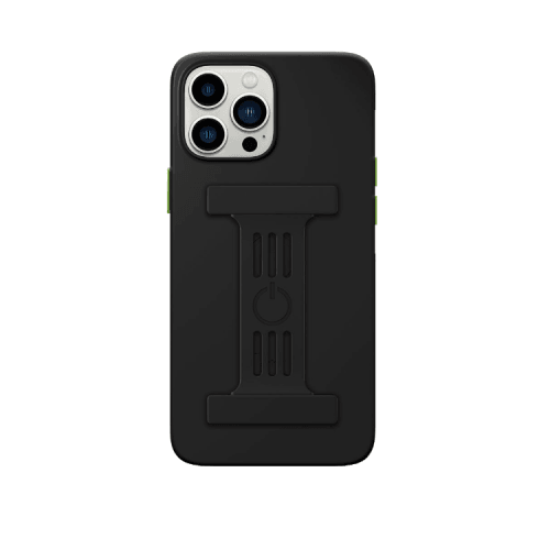 Goui Magnetic Case With Magnetic Bars for iPhone 13 Pro Max + Magnetic Strap - Stone Black