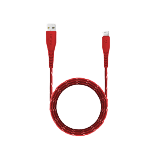 Energea Nyloflex USB-A to Lightning Cable 1.5M - Red