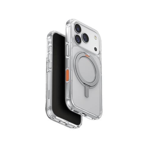 Uniq Hybrid Swivix With 360 Rotating Kickstand MagSafe Case for iPhone 17 Pro Max - Lucent Clear