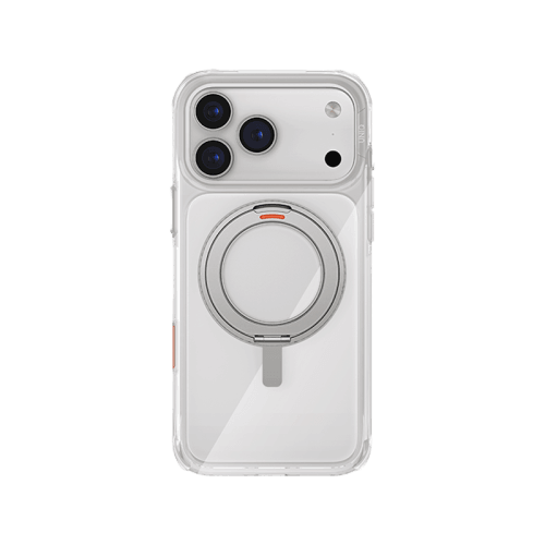 Uniq Hybrid Swivix With 360 Rotating Kickstand MagSafe Case for iPhone 17 Pro Max - Lucent Clear