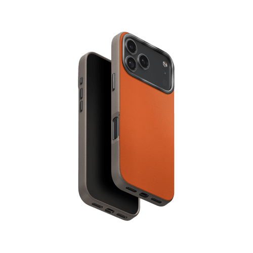 Uniq Hybrid Lyden DS MagSafe Case for iPhone 17 Pro Max - Flame Orange / Flint Grey