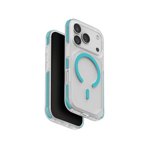 Uniq Hybrid Combat Active MagSafe Case for iPhone 17 Pro Max - Frost Clear / Turquoise
