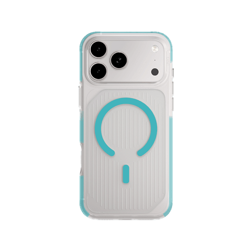 Uniq Hybrid Combat Active MagSafe Case for iPhone 17 Pro Max - Frost Clear / Turquoise