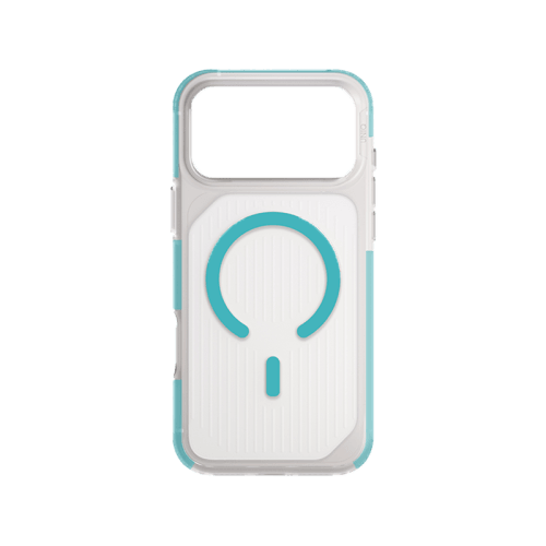 Uniq Hybrid Combat Active MagSafe Case for iPhone 17 Pro Max - Frost Clear / Turquoise