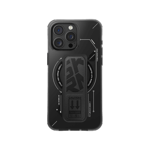 SkinArma Helio MagSafe Case With Grip Stand for iPhone 16 Pro - Black